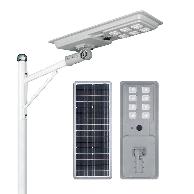 Led Waterproof Outdoor Solar Street Lamp Carbon Steel Material 6 M Community Road Lighting Human Body Induction Street Lamp Integrated Solar Energy Street Lamp Head